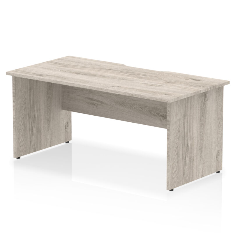 impulse scalloped edge 1600mm straight desk panel end leg