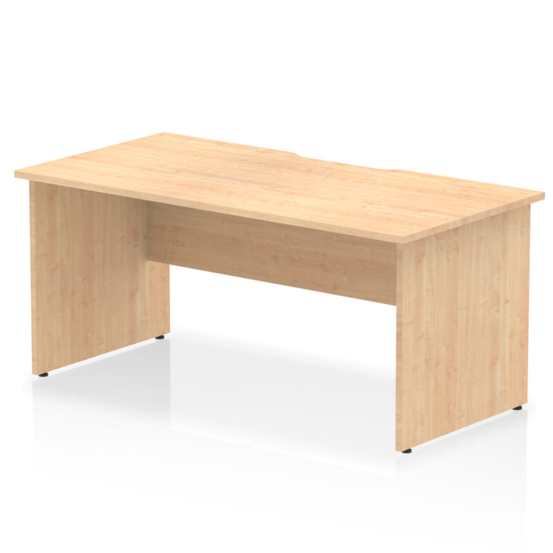 impulse scalloped edge 1600mm straight desk panel end leg
