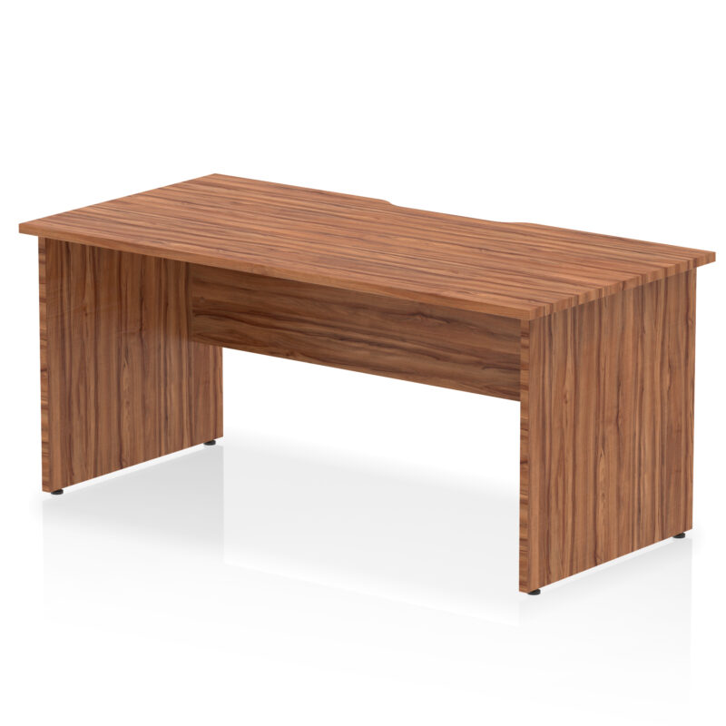 impulse scalloped edge 1600mm straight desk panel end leg