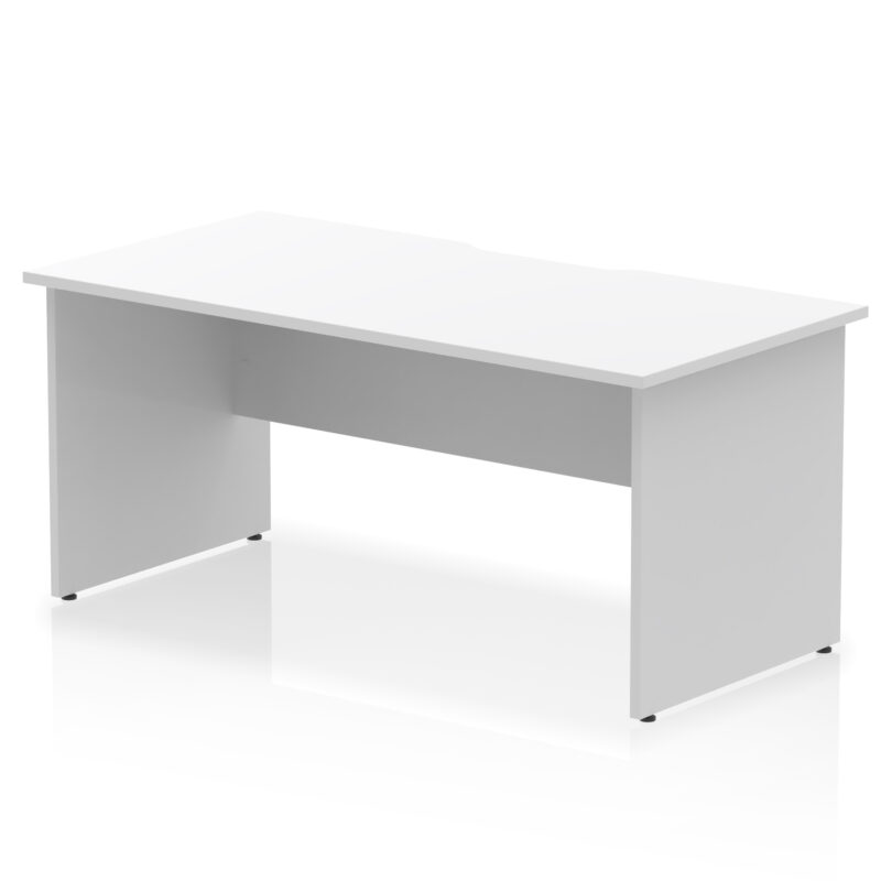 impulse scalloped edge 1600mm straight desk panel end leg