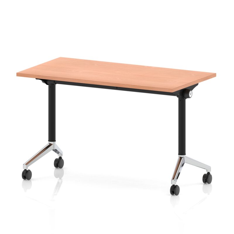 impulse plus slimline flip top rectangular table