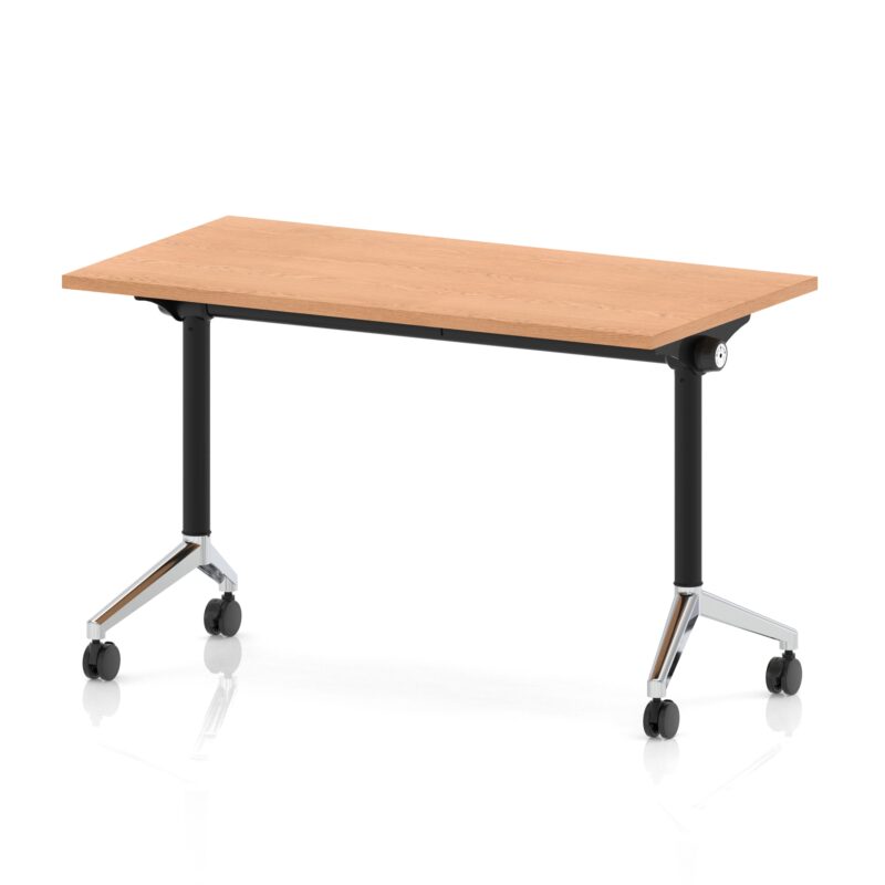 impulse plus slimline flip top rectangular table