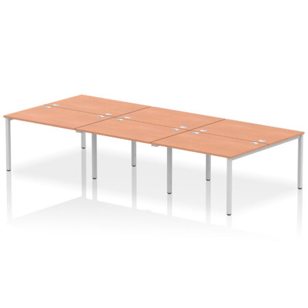 impulse b2b bench desk 6 person