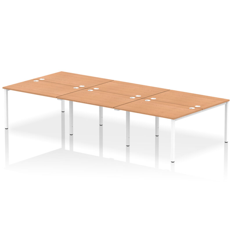 impulse b2b bench desk 6 person