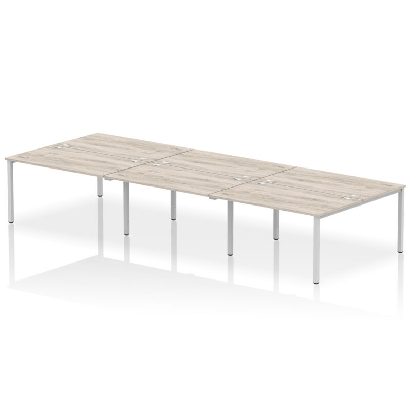 impulse b2b bench desk 6 person