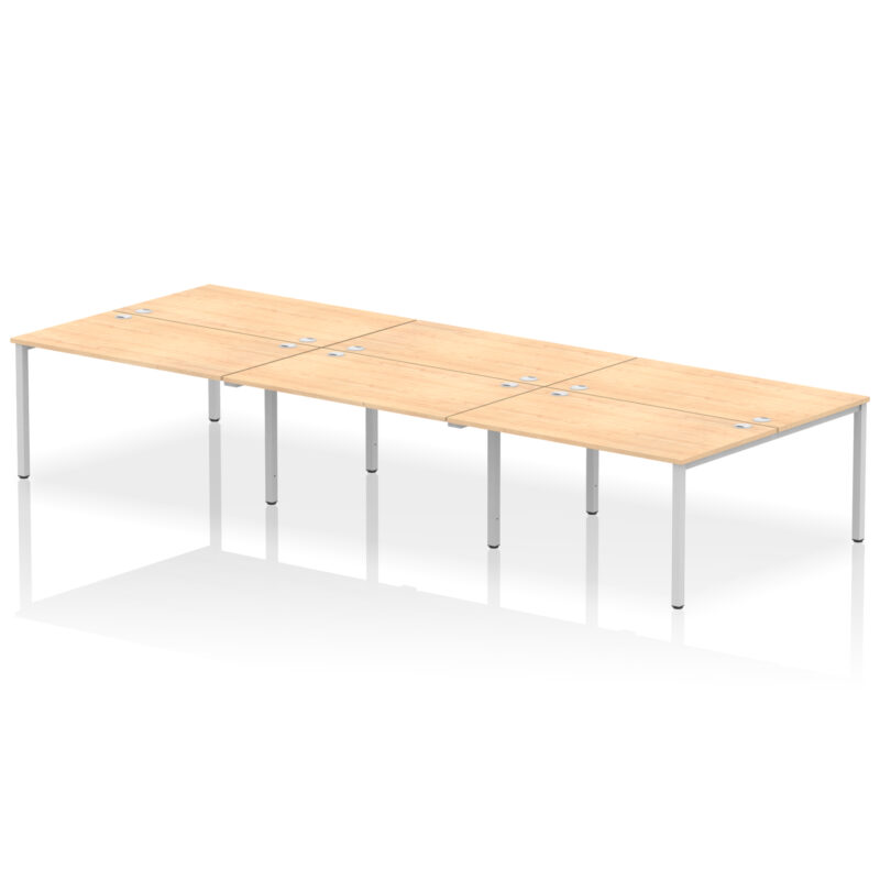 impulse b2b bench desk 6 person