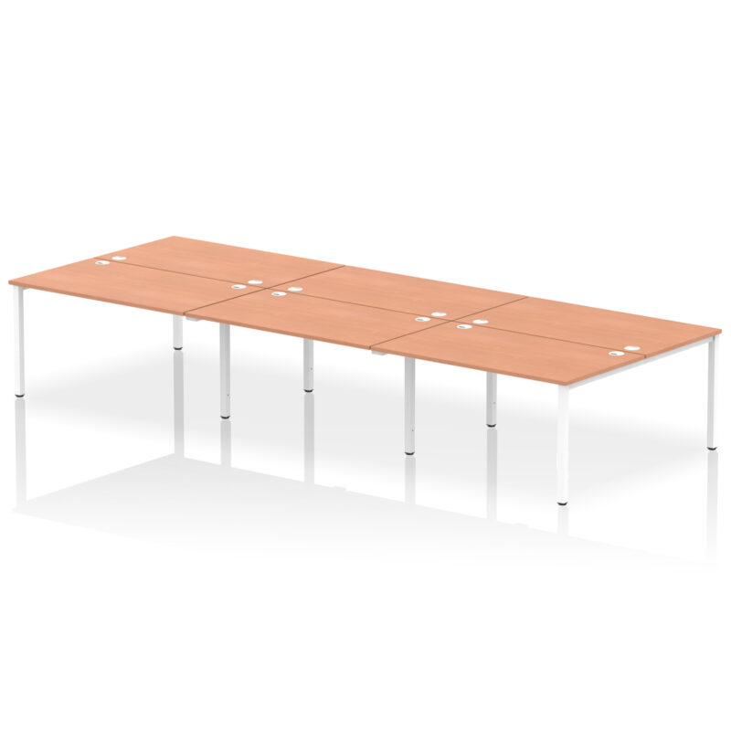 impulse b2b bench desk 6 person