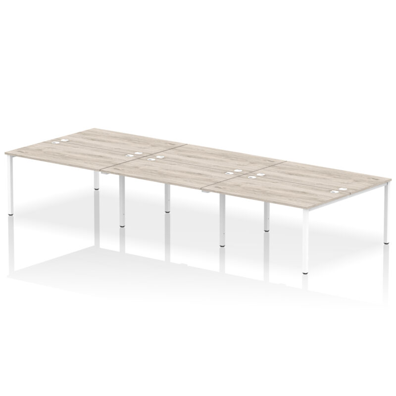 impulse b2b bench desk 6 person