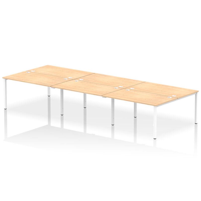 impulse b2b bench desk 6 person