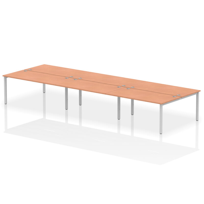 impulse b2b bench desk 6 person
