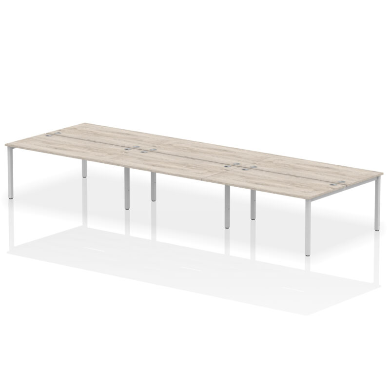 impulse b2b bench desk 6 person