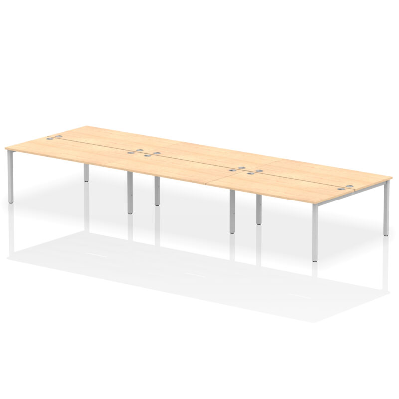 impulse b2b bench desk 6 person