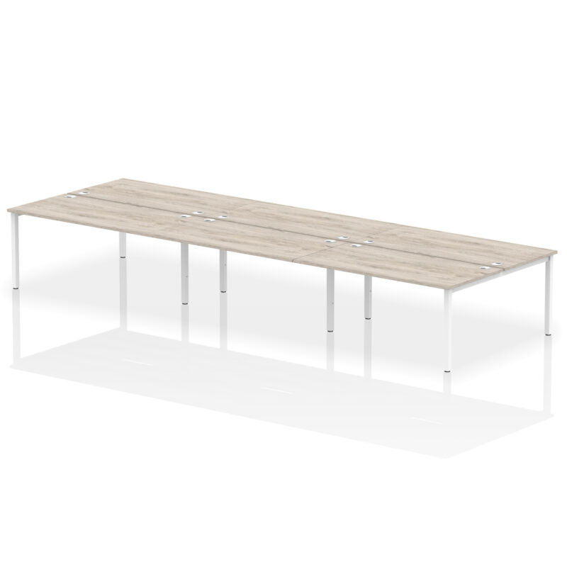 impulse b2b bench desk 6 person