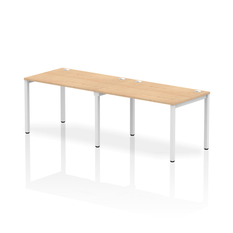 impulse single row bench desk 2 person