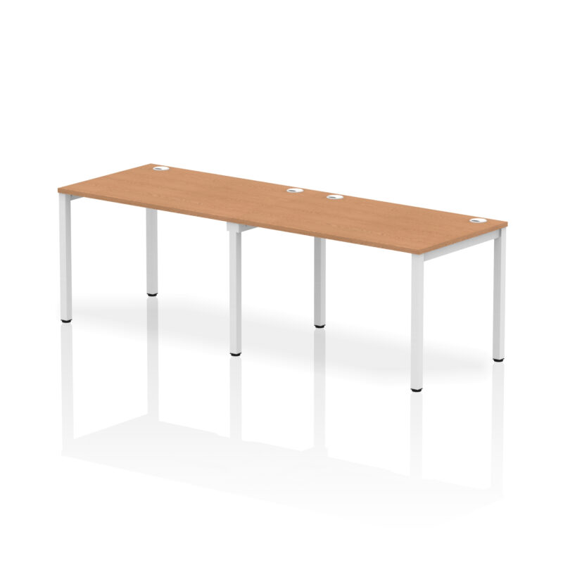 impulse single row bench desk 2 person