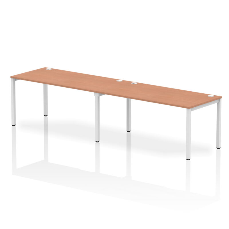 impulse single row bench desk 2 person