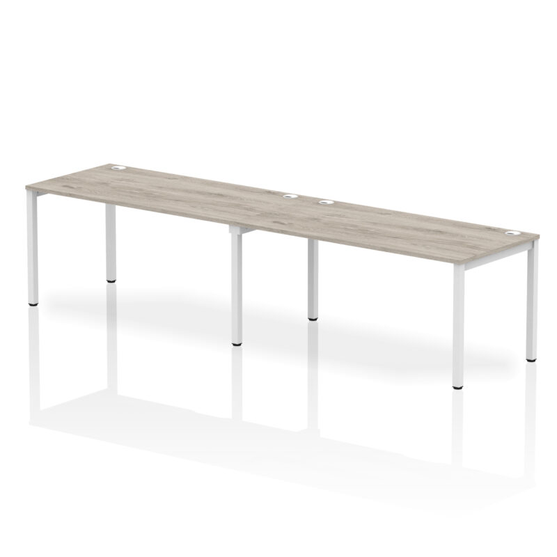 impulse single row bench desk 2 person