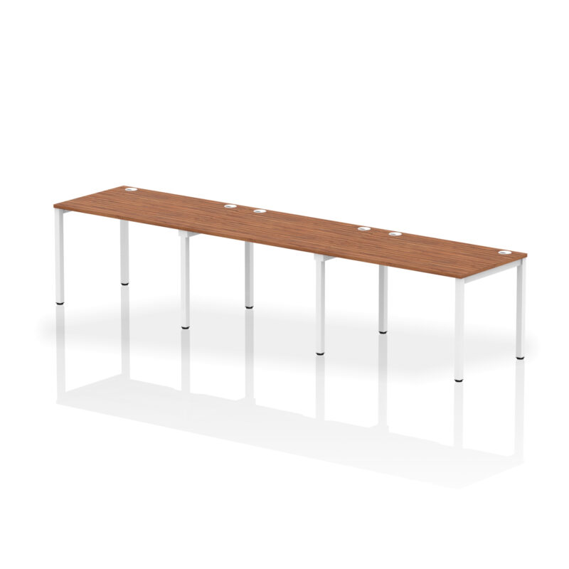 impulse single row bench desk 3 person
