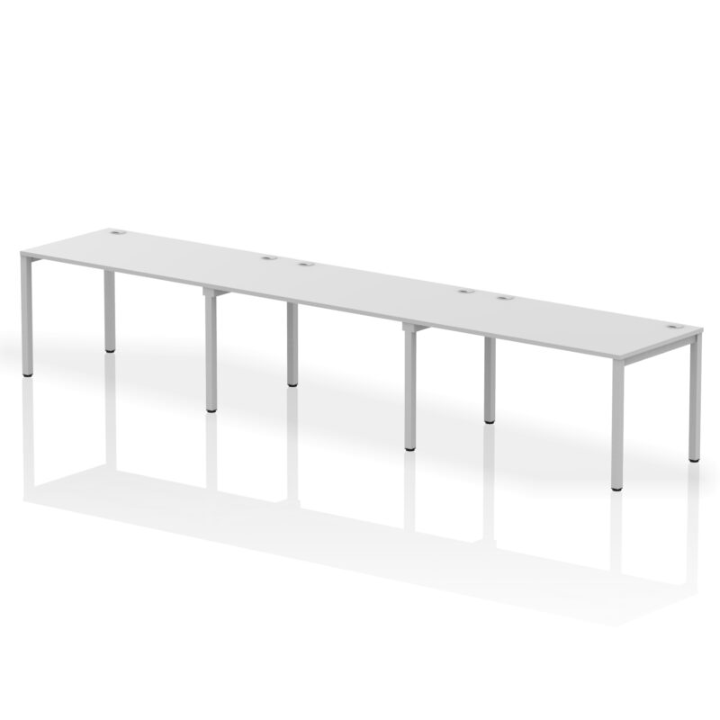 impulse single row bench desk 3 person