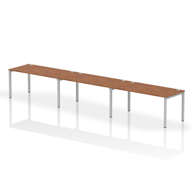 impulse single row bench desk 3 person