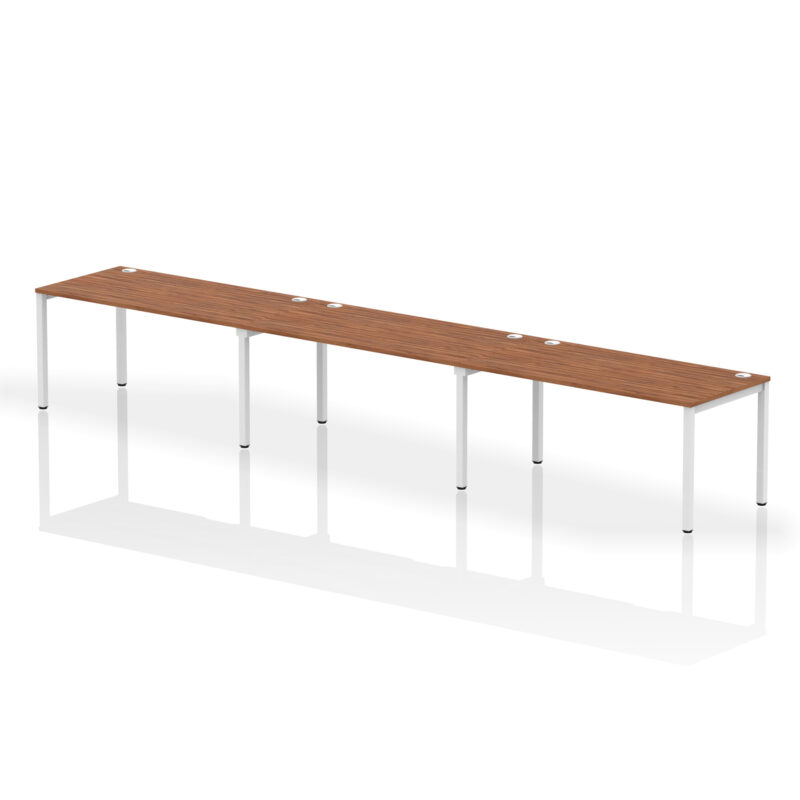 impulse single row bench desk 3 person