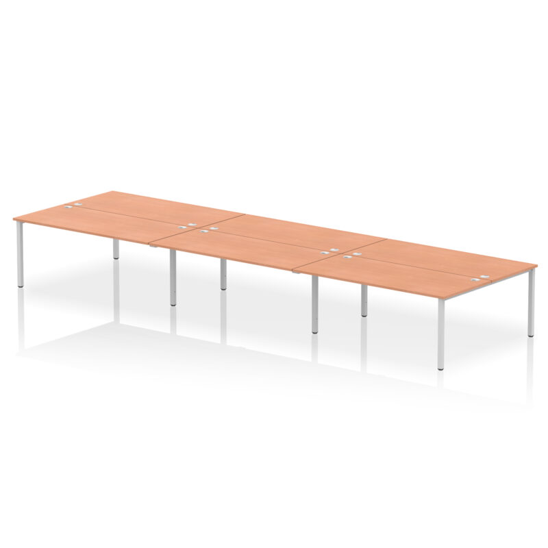 impulse b2b bench desk 6 person