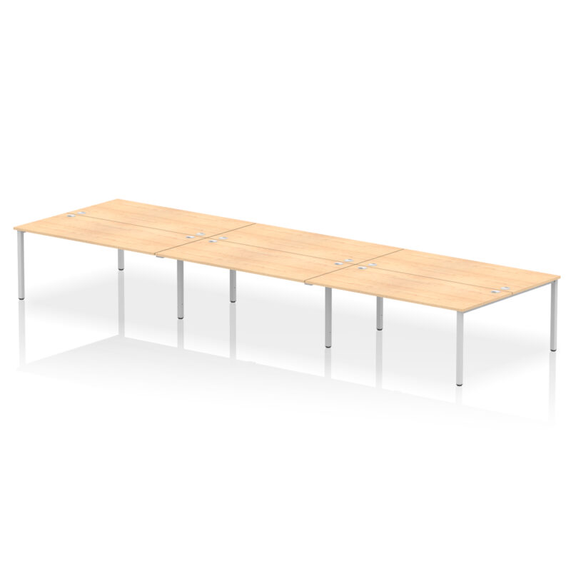 impulse b2b bench desk 6 person