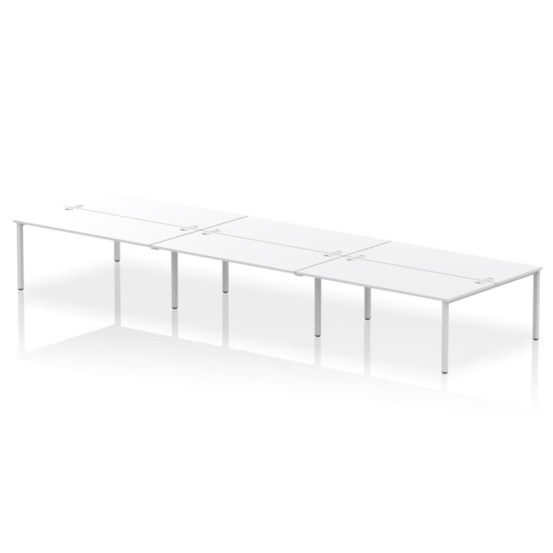 impulse b2b bench desk 6 person