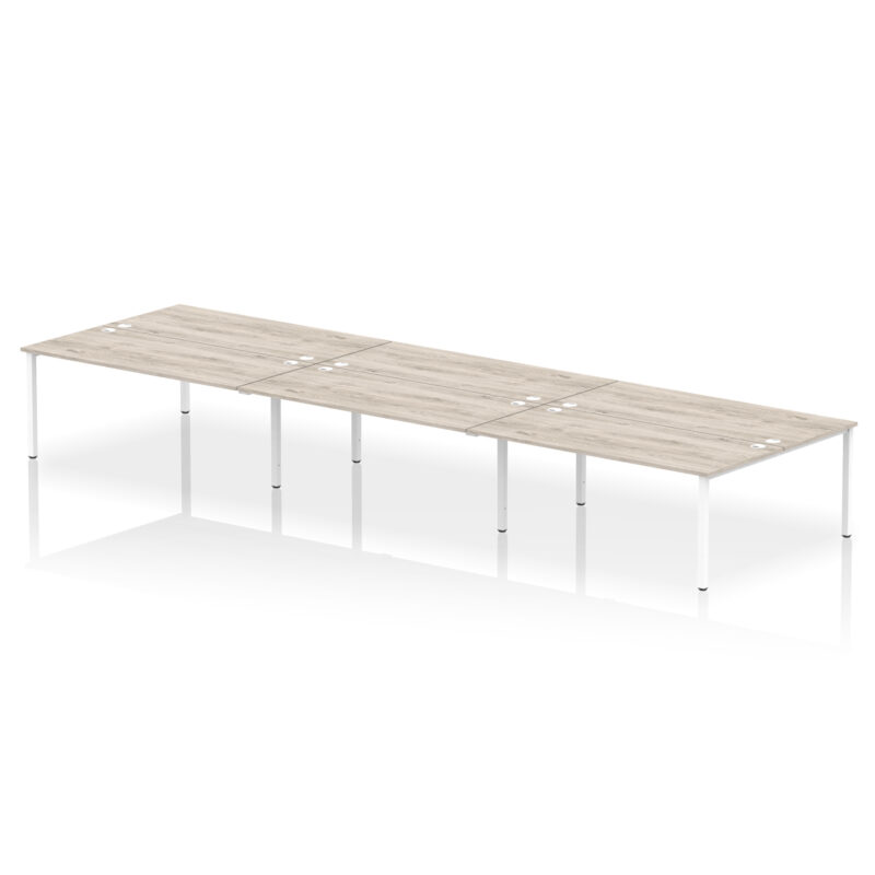 impulse b2b bench desk 6 person