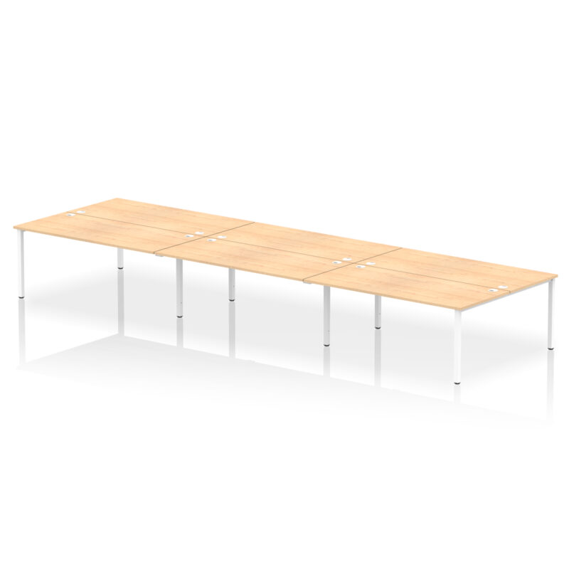 impulse b2b bench desk 6 person