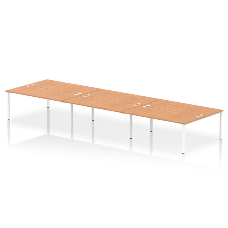 impulse b2b bench desk 6 person