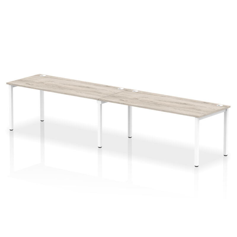 impulse single row bench desk 2 person