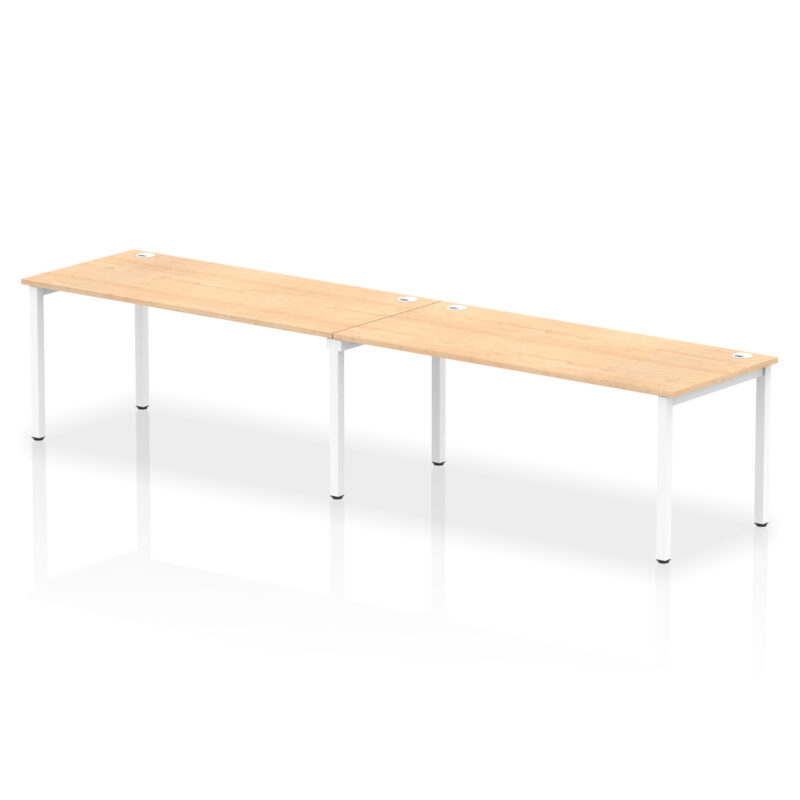 impulse single row bench desk 2 person