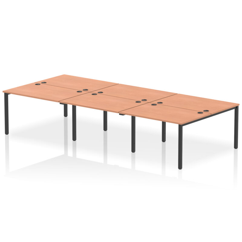 impulse b2b bench desk 6 person