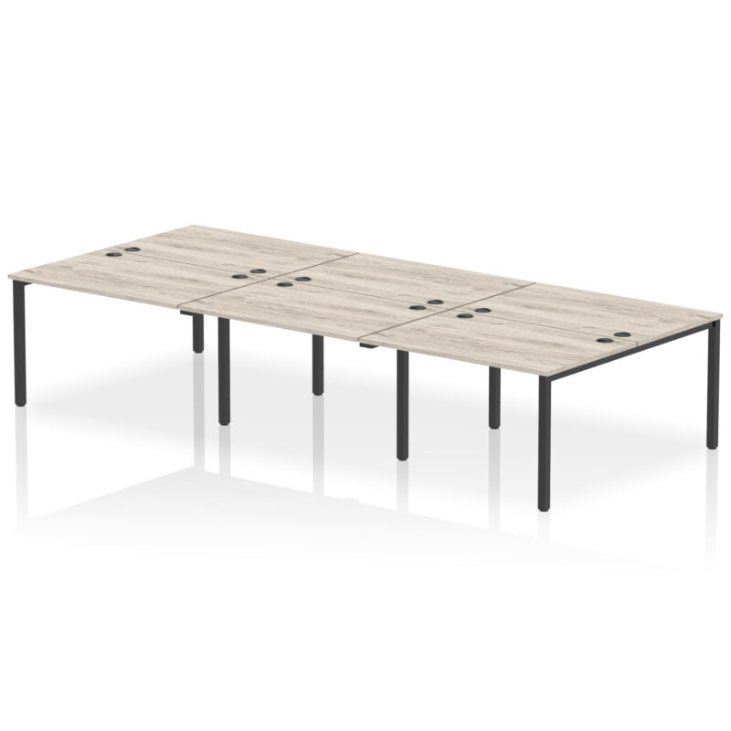 impulse b2b bench desk 6 person