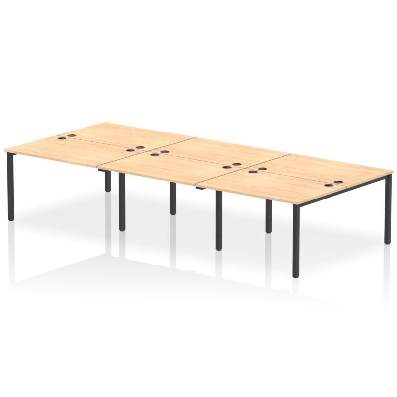impulse b2b bench desk 6 person