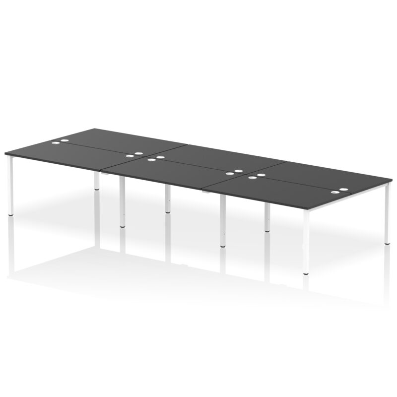 impulse b2b bench desk 6 person