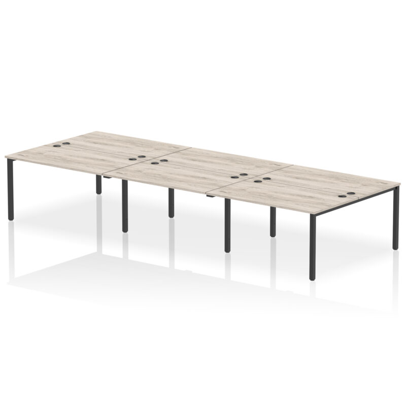 impulse b2b bench desk 6 person