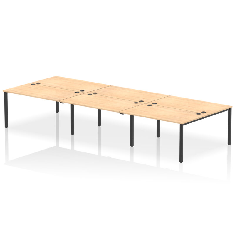 impulse b2b bench desk 6 person
