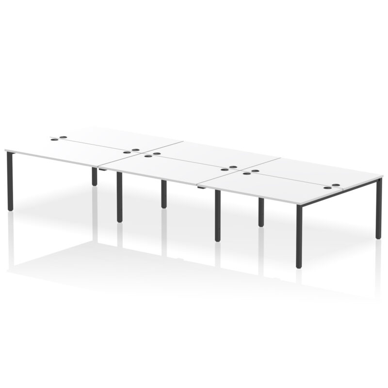 impulse b2b bench desk 6 person