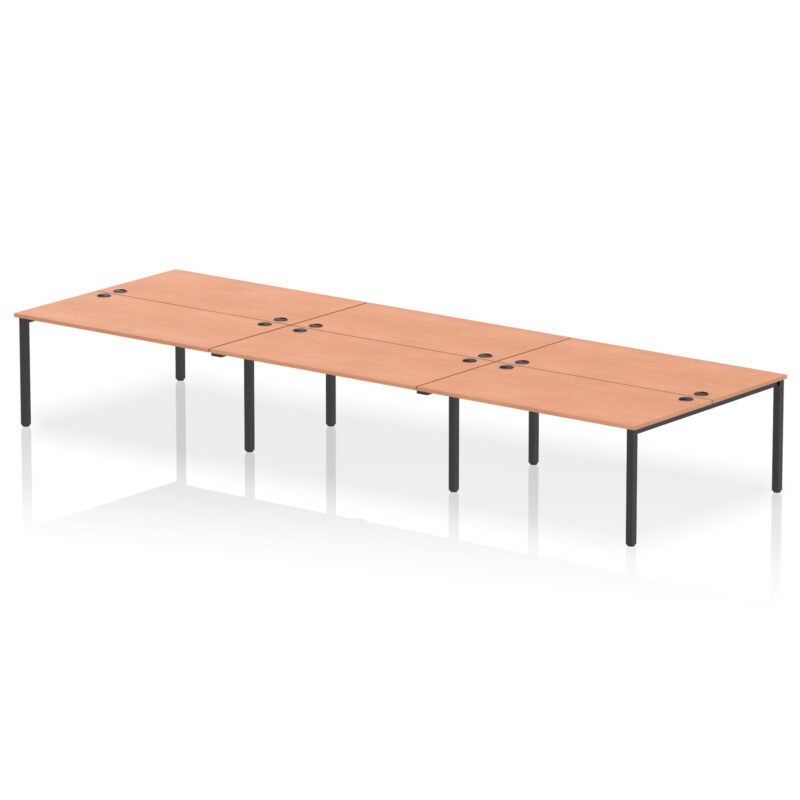 impulse b2b bench desk 6 person
