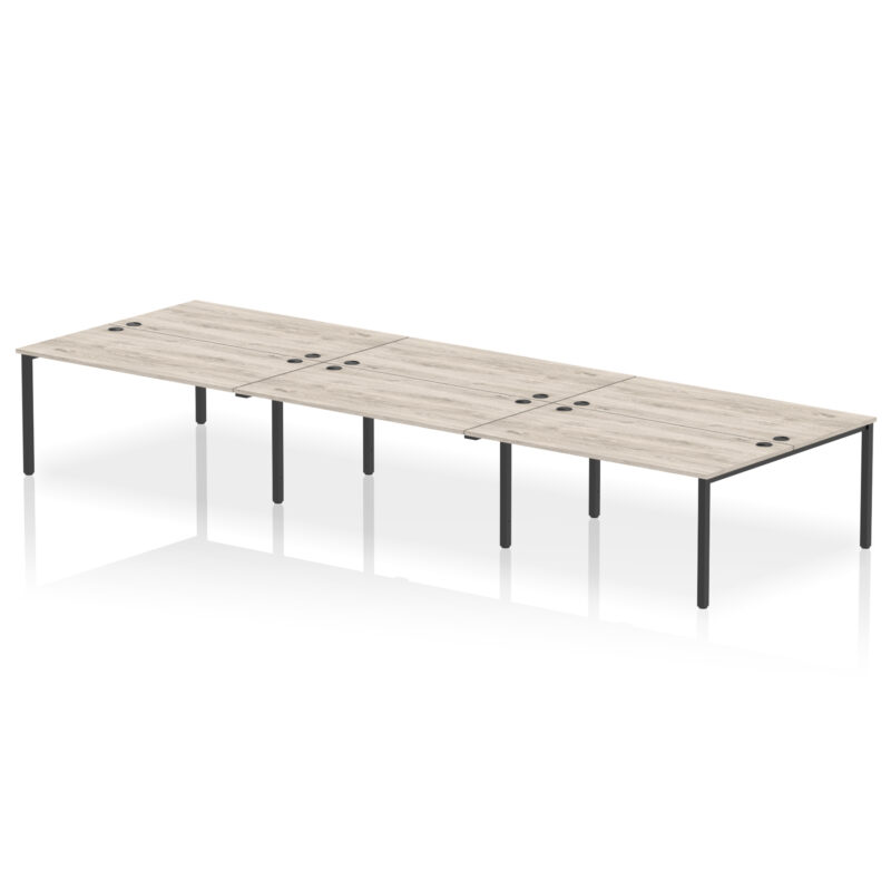 impulse b2b bench desk 6 person