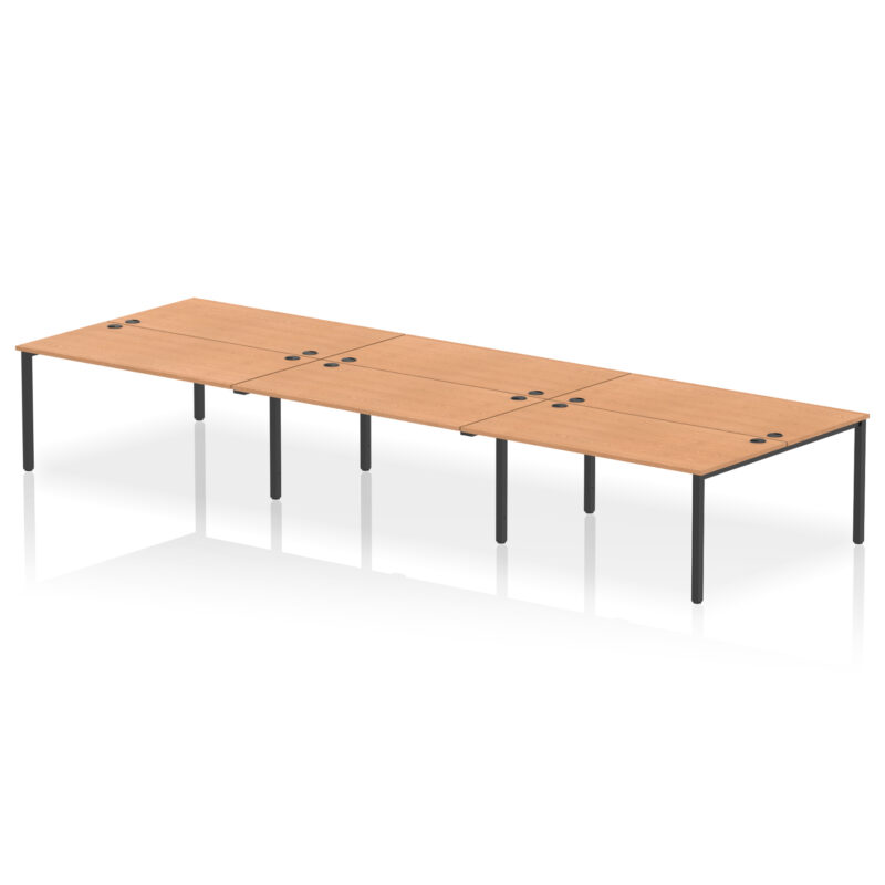 impulse b2b bench desk 6 person