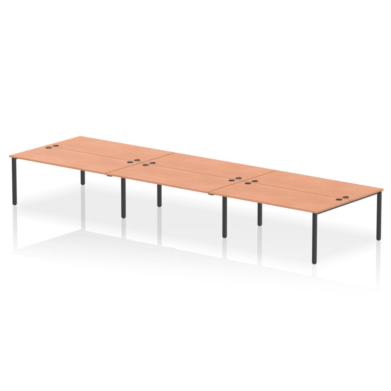 impulse b2b bench desk 6 person