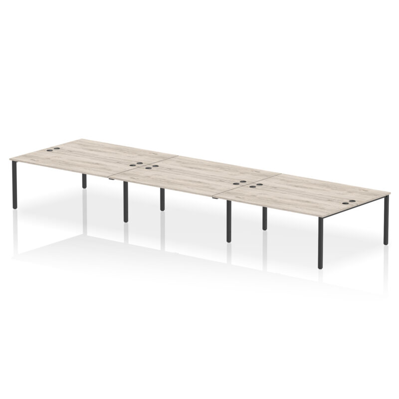 impulse b2b bench desk 6 person