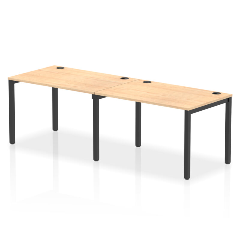 impulse single row bench desk 2 person