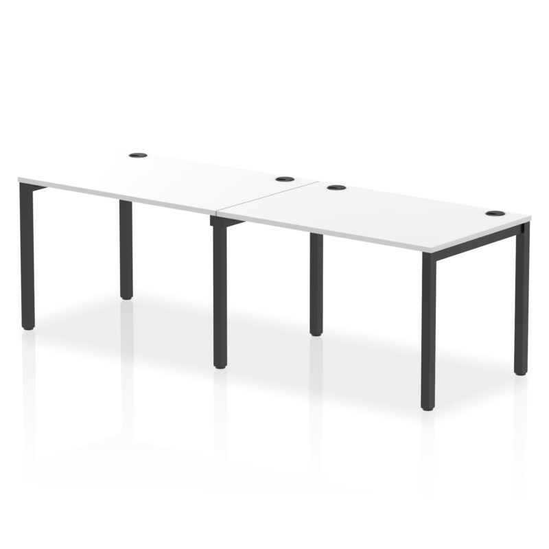 impulse single row bench desk 2 person