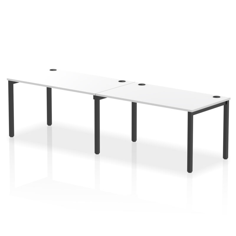 impulse single row bench desk 2 person