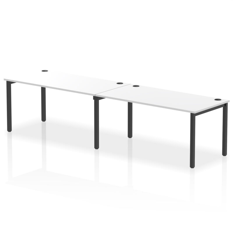 impulse single row bench desk 2 person