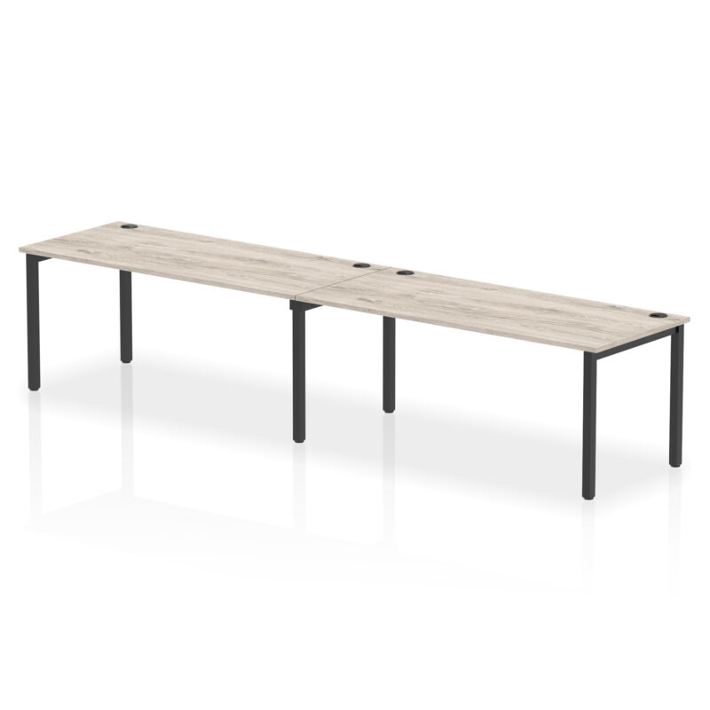 impulse single row bench desk 2 person